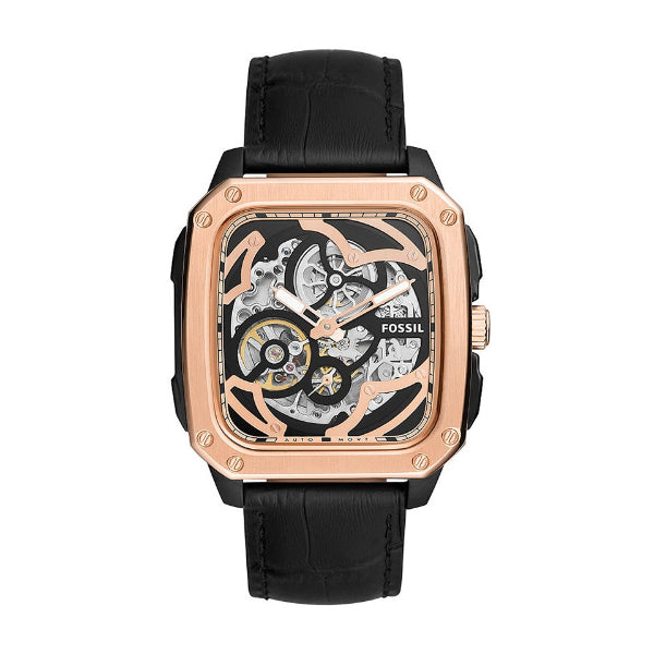 Fossil automatic stainless steel watch sales