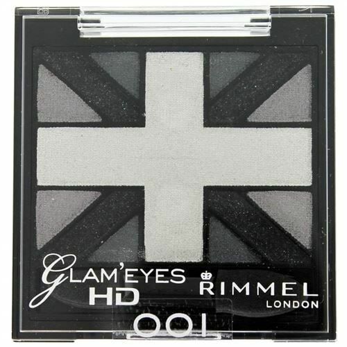 Rimmel Glam Eyes Quad Shadow-001 Black Cab| Cheeks Pakistan