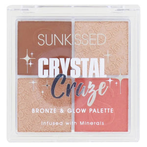 Sunkissed Crystal Craze Bronze & Glow Palette|Cheeks Pakistan