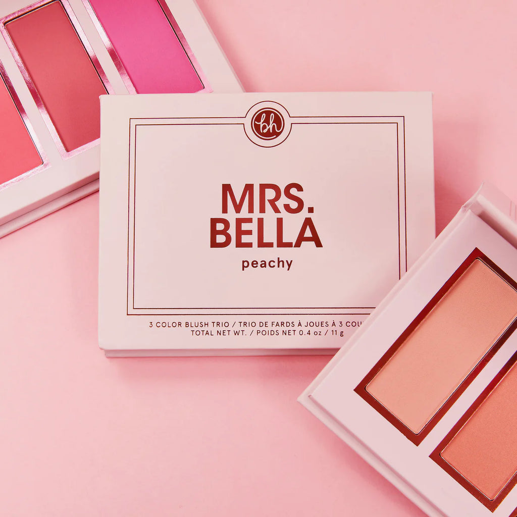 BH Cosmetics Mrs.Bella Peachy 3 Color Blush Trio