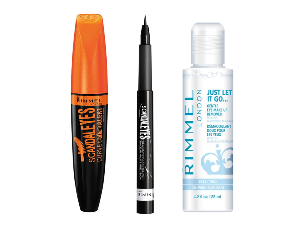 Rimmel Eye Essential Kit - Mascara + Liner + Makeup Remover