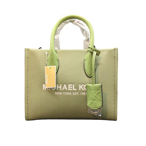 Michael Kors Mirella Shopper Crossbody Leather Bag in Sage Malt – 35S2G7ZC5L