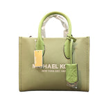 Michael Kors Mirella Shopper Crossbody Leather Bag in Sage Malt – 35S2G7ZC5L