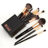 BH Cosmetics Signature Rose Gold 13-Piece Brush Set - Black