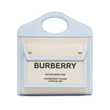 Burberry BU 8034931 Mini Two-tone Canvas and Leather Pocket