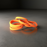 Orange Stretchable Pony (Pack of 7) - P27