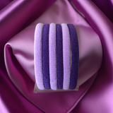 Light Purple + Dark Purple Stretchable Pony (Pack of 6) - P40