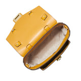 MK Manhatten Medium Leather and Logo Satchel Marigld Multi- 35F1GNCS6V
