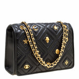Tory Burch Fleming Charm Black Small Bag - 44613