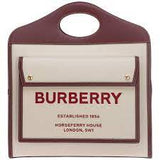 Burberry Two-tone Canvas And Leather Pocket Bag 80368171 - Red