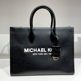 Michael Kors Mirella Shopper Crossbody Leather Bag In Black – 35S2G7ZC5L