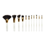 BH Cosmetics Dot Collection 11 Piece Brush Set - White
