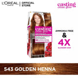 L'Oreal Casting Creme Gloss - 543 Golden Henna| Cheeks Pakistan