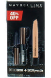 Maybelline Tattoo Brow + Brow Precise Highlighter Kit - Dark Brown