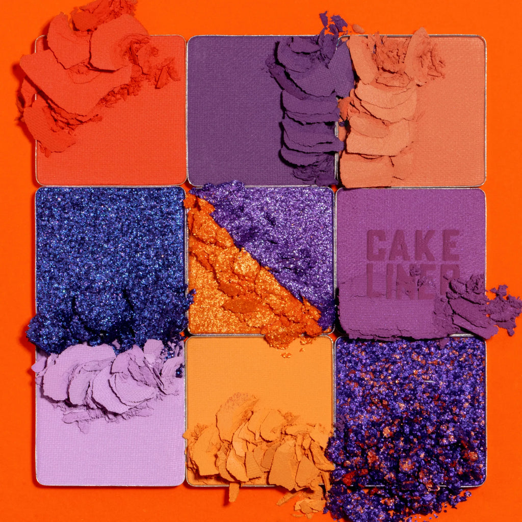 Huda Beauty Color Block Eyeshadow Palette - Orange & Purple| Cheeks Pakistan