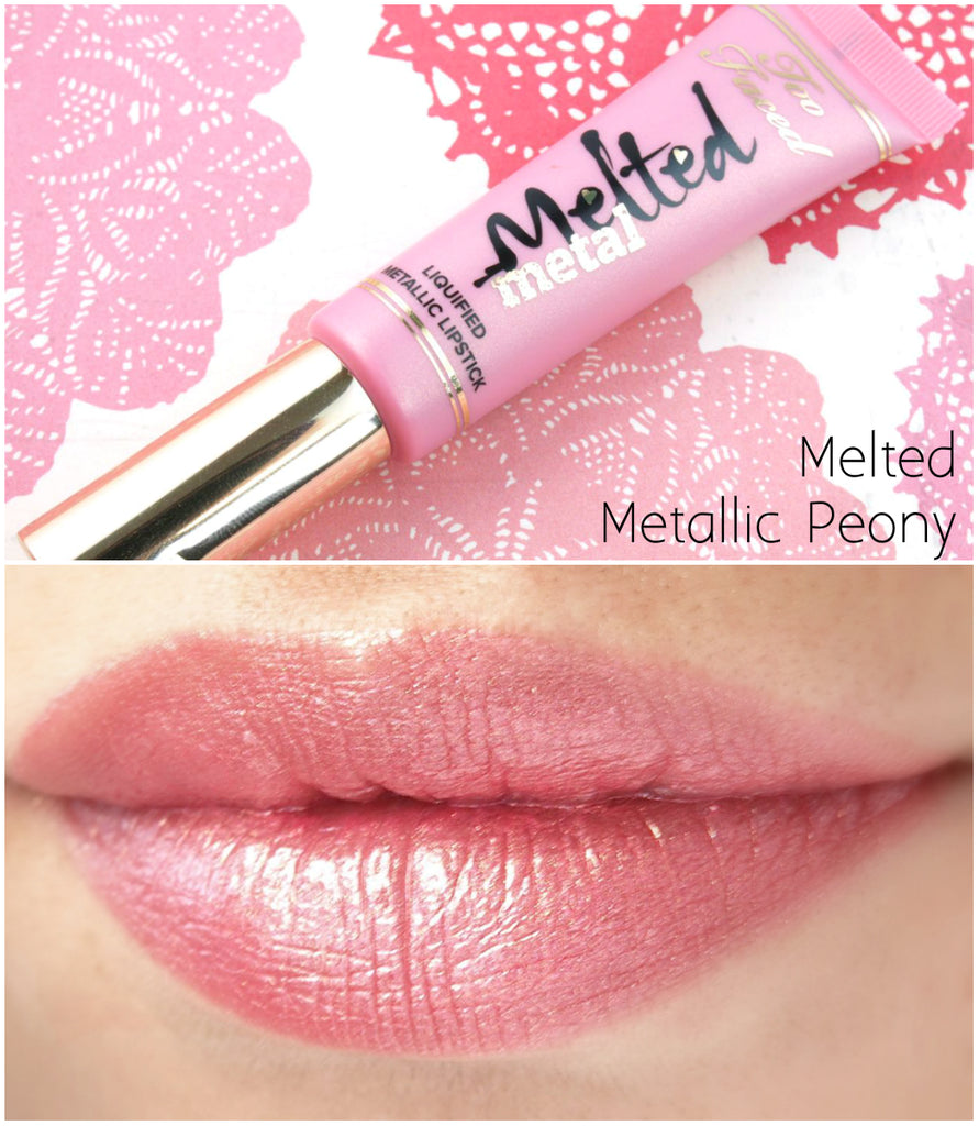 Too Faced Melted Liquified Lipstick - Metallic Peony